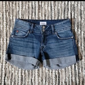 Hudson Mid Rise Denim Shorts Size 24